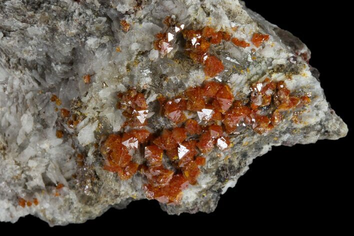 Red-Orange Bipyramidal Wulfenite Crystals - Melissa Mine, Arizona #118989